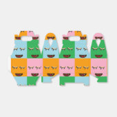 笑顔のモンスターブロック顔 フェイバーボックス (折り畳みなし)