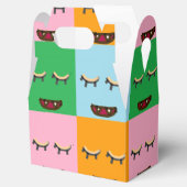 笑顔のモンスターブロック顔 フェイバーボックス (オープン)