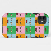 笑顔のモンスターブロック顔 Case-Mate iPhoneケース (裏面(横))