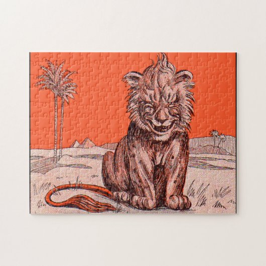 笑顔のライオン ジグソーパズル (横)