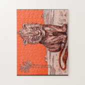 笑顔のライオン ジグソーパズル (縦)