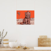 笑顔のライオン ポスター (キッチン)