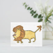 笑顔のライオン ポストカード (スタンド正面)