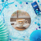 笑顔のラテバイサニーウィンドウ ペーパープレート (パーティー)