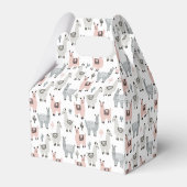 笑顔のラマ模様 フェイバーボックス (裏面サイド)