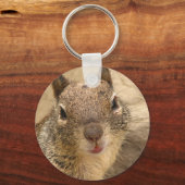 笑顔のリスのキーチェーン キーホルダー (正面)
