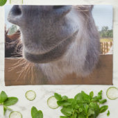 笑顔のロバのキッチンタオル キッチンタオル (折り畳み)