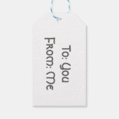 笑顔のロバのギフトラベル ギフトタグ (裏面)