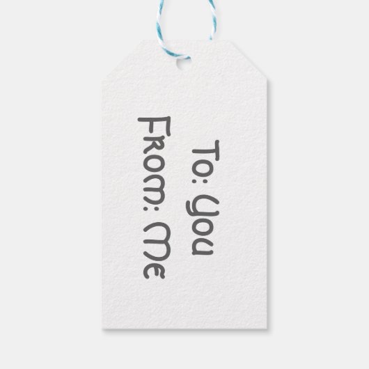 笑顔のロバのギフトラベル ギフトタグ (裏面)