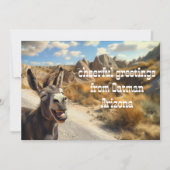 笑顔のロバ、オートマン アリゾナ 招待状 (正面)