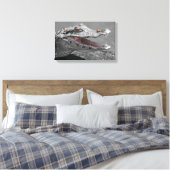 笑顔のワニとハエ キャンバスプリント (インサイチュ (寝室))