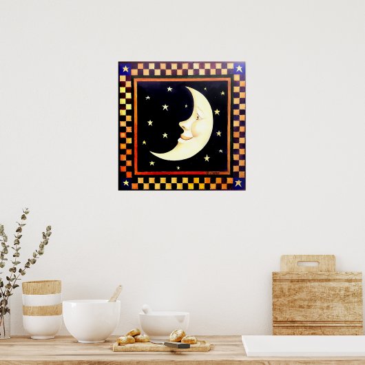 笑顔の三日月 ポスター (キッチン)