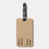 笑顔の亀 ラゲッジタグ (裏面縦)