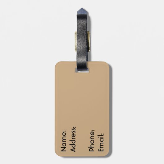 笑顔の亀 ラゲッジタグ (裏面縦)