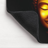 笑顔の仏金ゴールドと黒 マウスパッド (コーナー)