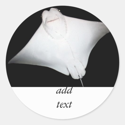 笑顔の光線 ラウンドシール (正面)