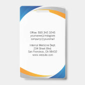 笑顔の医者 | Gastroenterologistロゴ バッジ (裏面)