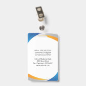 笑顔の医者 | Gastroenterologistロゴ バッジ (裏面 （クリップ付）)