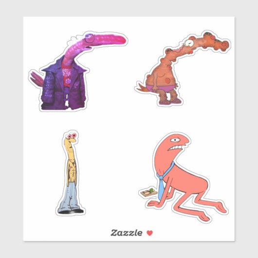 笑顔の友だちドリップ大人エビ泳クールぐ シール (シート)