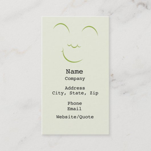 笑顔の名刺 名刺 (正面)