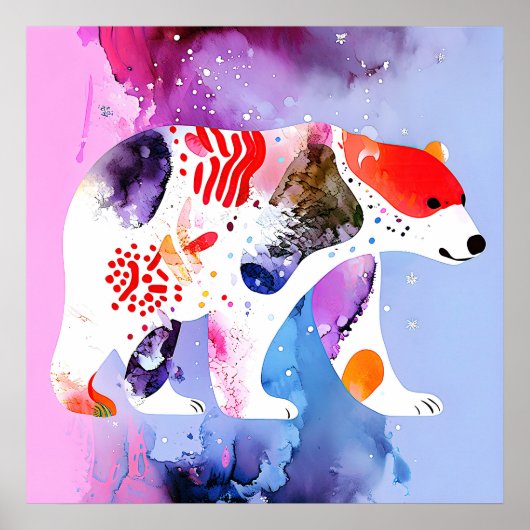 笑顔の天のクマ ポスター (正面)