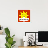 笑顔の太陽ある日の時間回復ポスター ポスター (ホームオフィス)