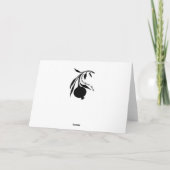 笑顔の太陽と月と緑のサブゼー ペルシャの新年 シーズンカード (裏面)