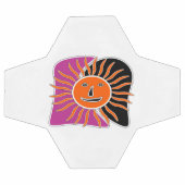 笑顔の太陽の顔サッカーボール サッカーボール (フラット)