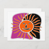 笑顔の太陽の顔 (正面/裏面)