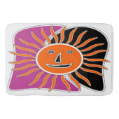 笑顔の太陽の顔 バスマット (正面)