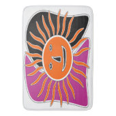 笑顔の太陽の顔 バスマット (正面縦)