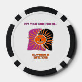笑顔の太陽の顔 ポーカーチップ (裏面)