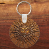 笑顔の太陽エンボス キーホルダー (正面)