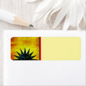 笑顔の太陽差出人住所ラベル ラベル (インサイチュ)