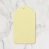 笑顔の太陽顔カスタム文字 ギフトタグ (裏面)