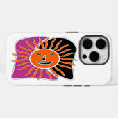 笑顔の太陽顔ケースメイトiPhoneケース Case-Mate iPhoneケース (裏面 (横))