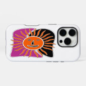 笑顔の太陽顔ケースメイトiPhoneケース iPhoneケース (裏面横)