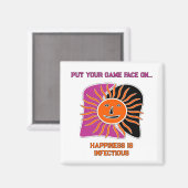 笑顔の太陽顔磁石 マグネット (正面/裏面)