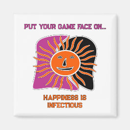 笑顔の太陽顔磁石 マグネット