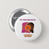 笑顔の太陽顔磁石 缶バッジ (正面&裏面)