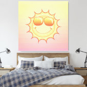 笑顔の太陽 キャンバスプリント (インサイチュ (寝室))