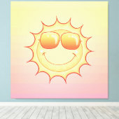 笑顔の太陽 キャンバスプリント (インサイチュ (ウッドフロア))
