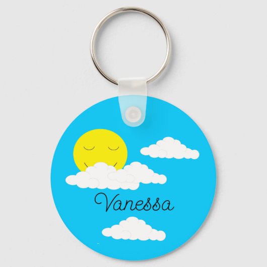 笑顔の太陽 キーホルダー (正面)