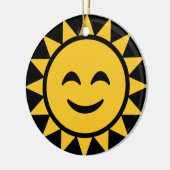 笑顔の太陽 セラミックオーナメント (左)