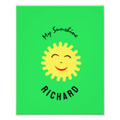 笑顔の太陽 フォトプリント            (正面)