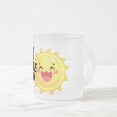 笑顔の太陽 フロストグラスマグカップ (正面右)