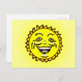 笑顔の太陽 ポストカード (正面/裏面)