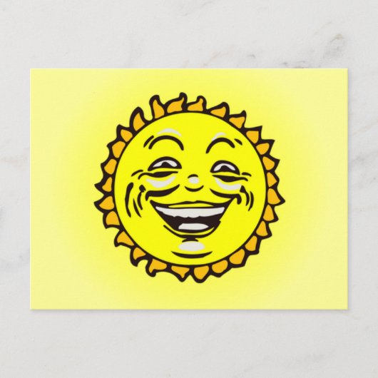 笑顔の太陽 ポストカード (正面)