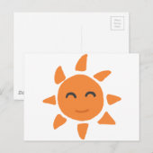 笑顔の太陽 ポストカード (正面/裏面)