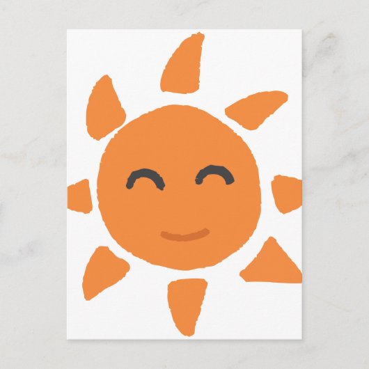 笑顔の太陽 ポストカード (正面)